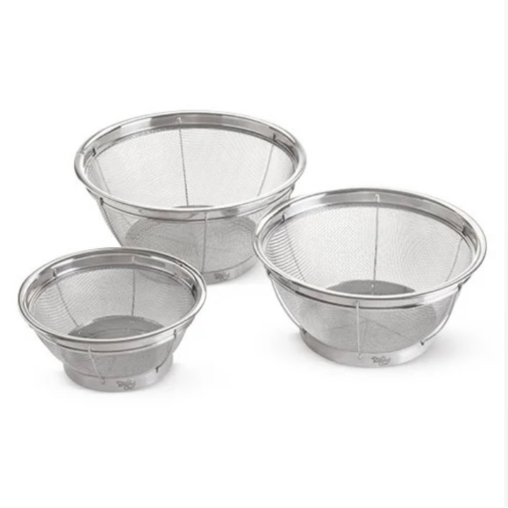 Stainless Steel Mesh Colander Set